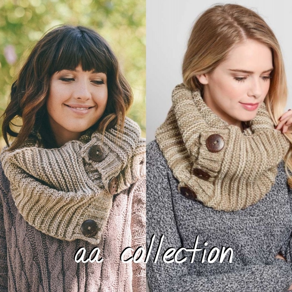Chunky Knit Infinity Scarf Wrap Comfy - Picture 2 of 8